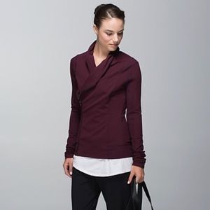 Lululemon Bhakti Bordeaux Drama Yoga Jacket